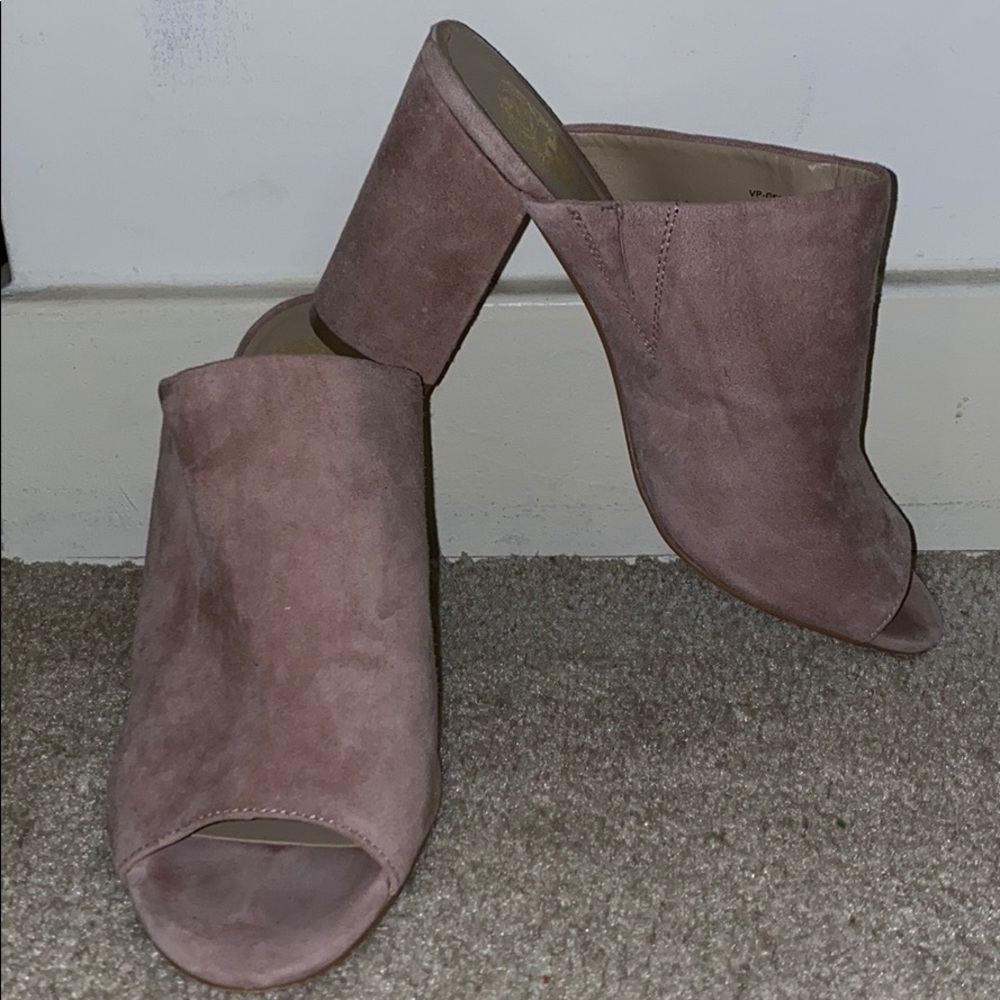 Vince Camuto Gennah block heel mules